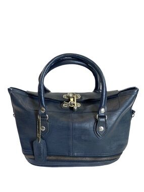 Monique Vintage 90s Navy Satchel